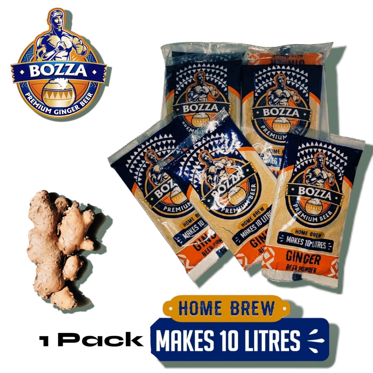 Bozza Premium Ginger Beer Powder 10 Pack